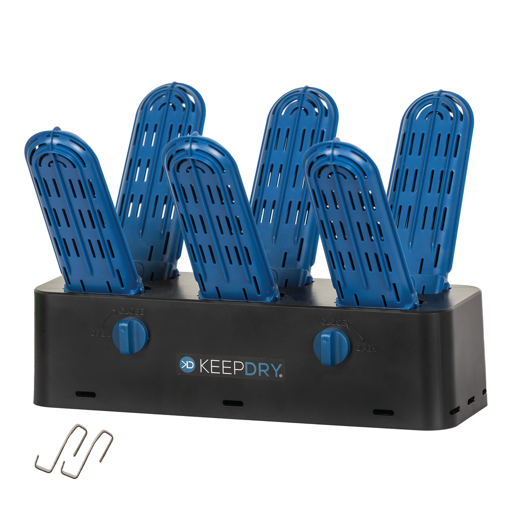 goalkeeper gloves air drying setup mesh rack